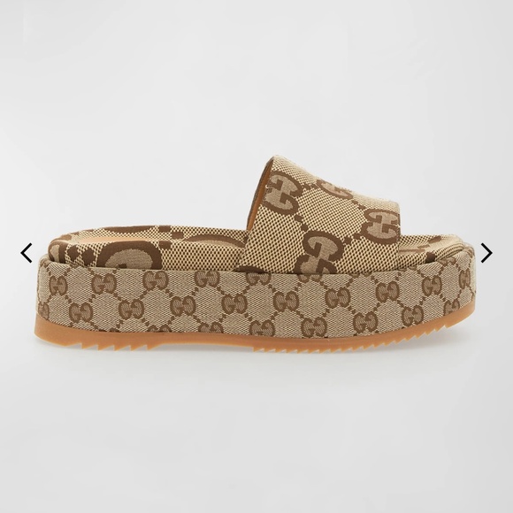 Gucci Platform Slides - Picture 1 of 2